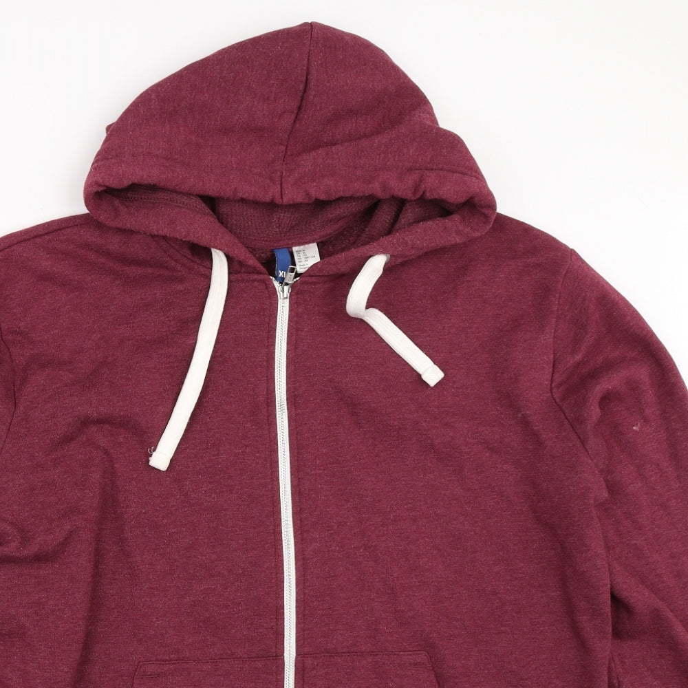 H&M Mens Purple   Full Zip Hoodie Size XL