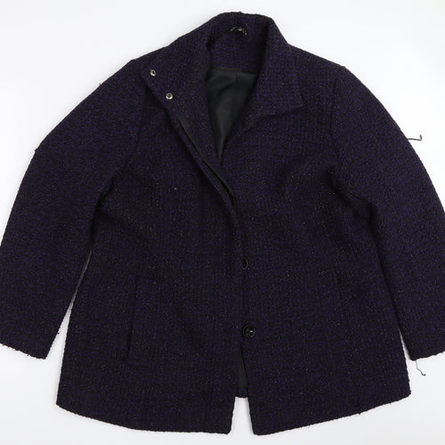Classic Womens Purple   Overcoat Coat Size 18