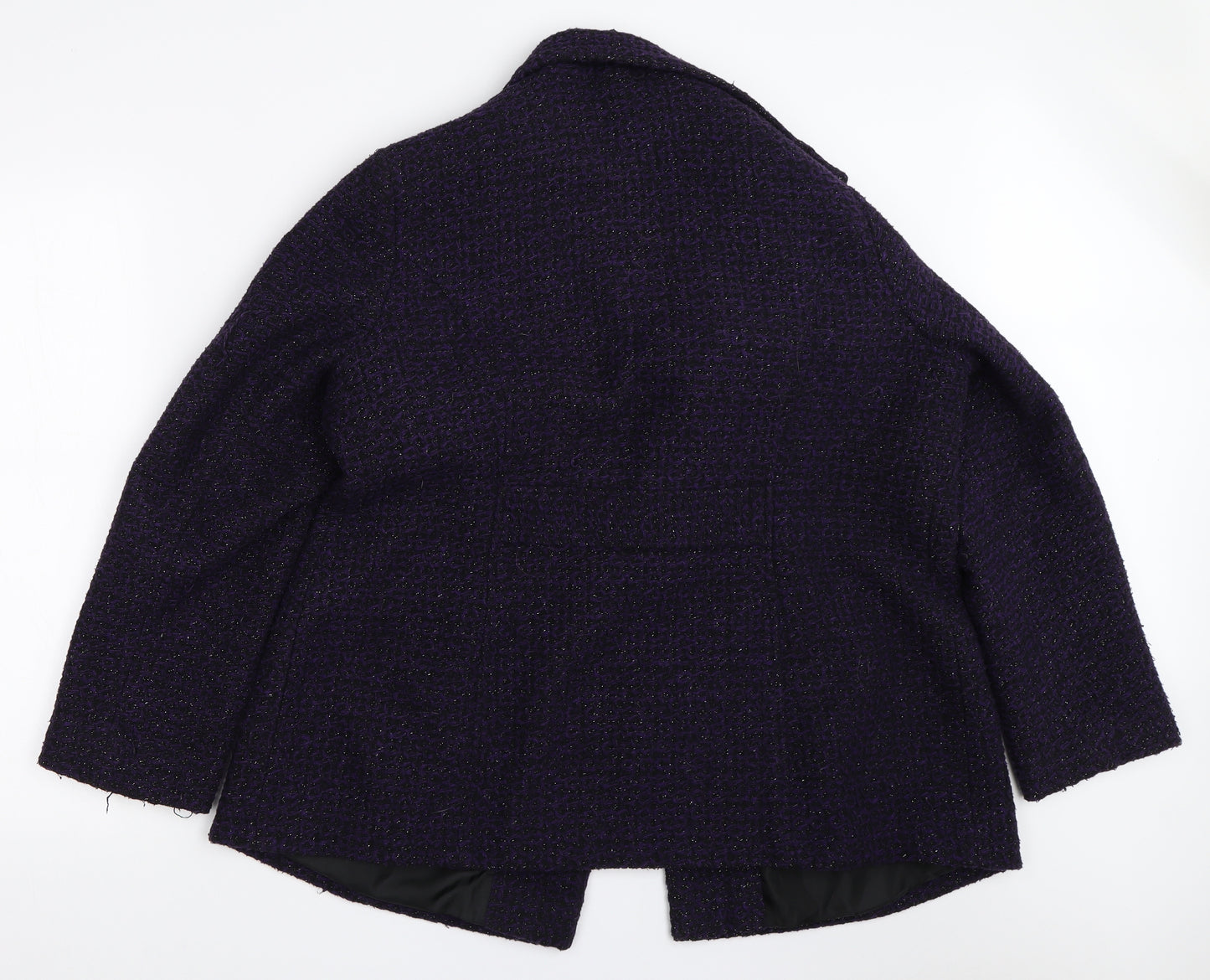 Classic Womens Purple   Overcoat Coat Size 18