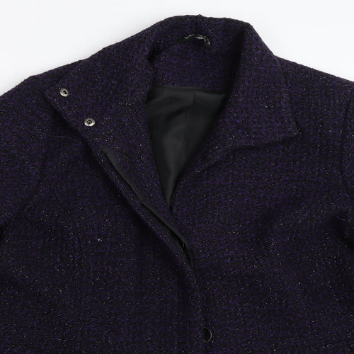Classic Womens Purple   Overcoat Coat Size 18