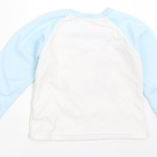 Primark Girls White Colourblock  Top Pyjama Top Size 2-3 Years  - dumbo