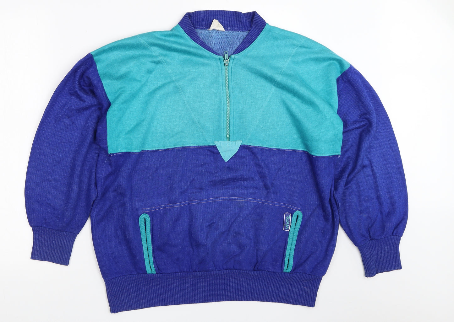 Vivre Mens Blue   Pullover Sweatshirt Size L