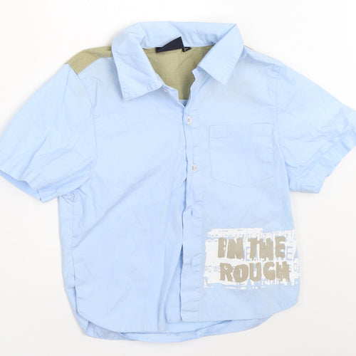 Ice Blue Boys Blue   Basic Button-Up Size 3-4 Years