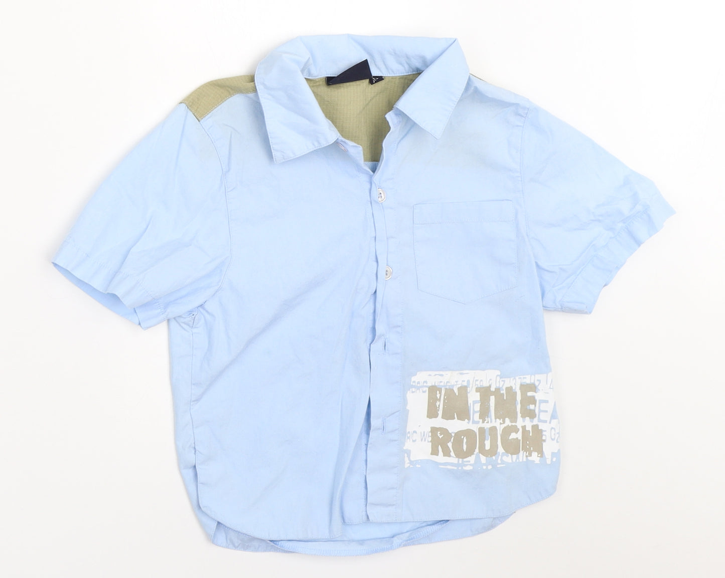 Ice Blue Boys Blue   Basic Button-Up Size 3-4 Years