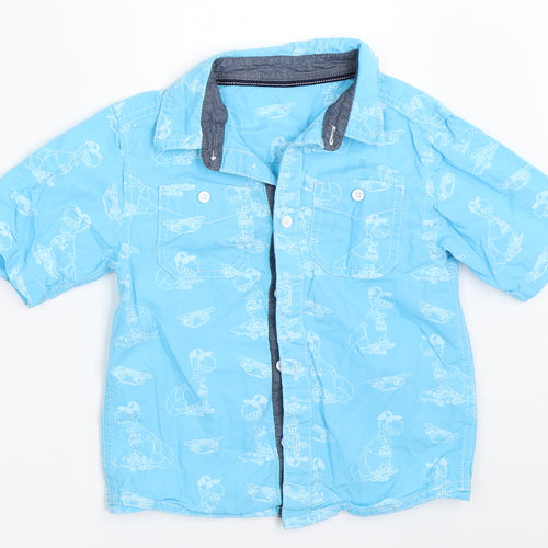 Urban Rascals Boys Blue   Basic Button-Up Size 4 Years