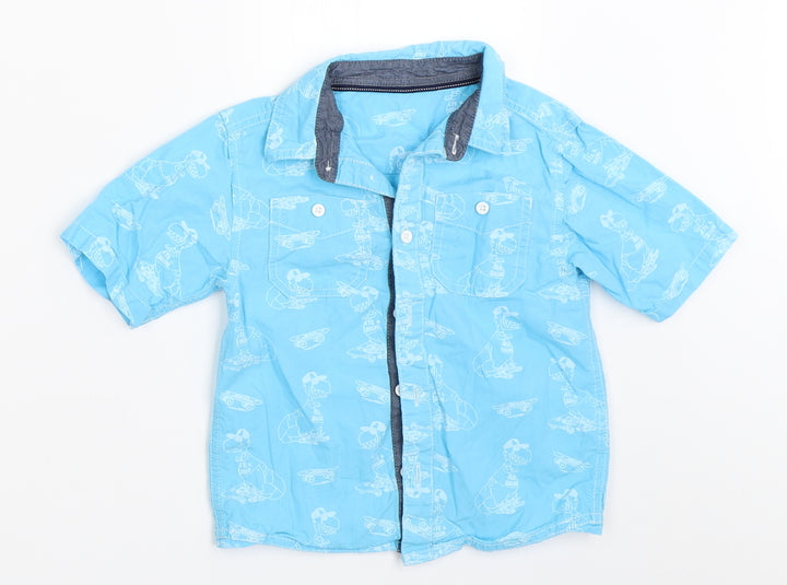 Urban Rascals Boys Blue   Basic Button-Up Size 4 Years