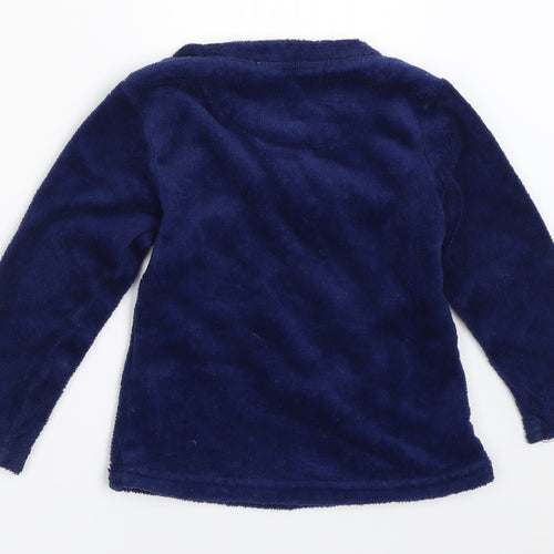 Preworn Boys Blue Solid   Pyjama Top Size 4-5 Years
