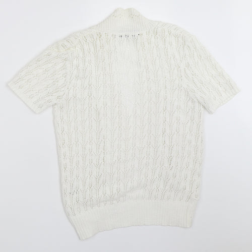 Pure Fashion Womens White   Cardigan Jumper Size S