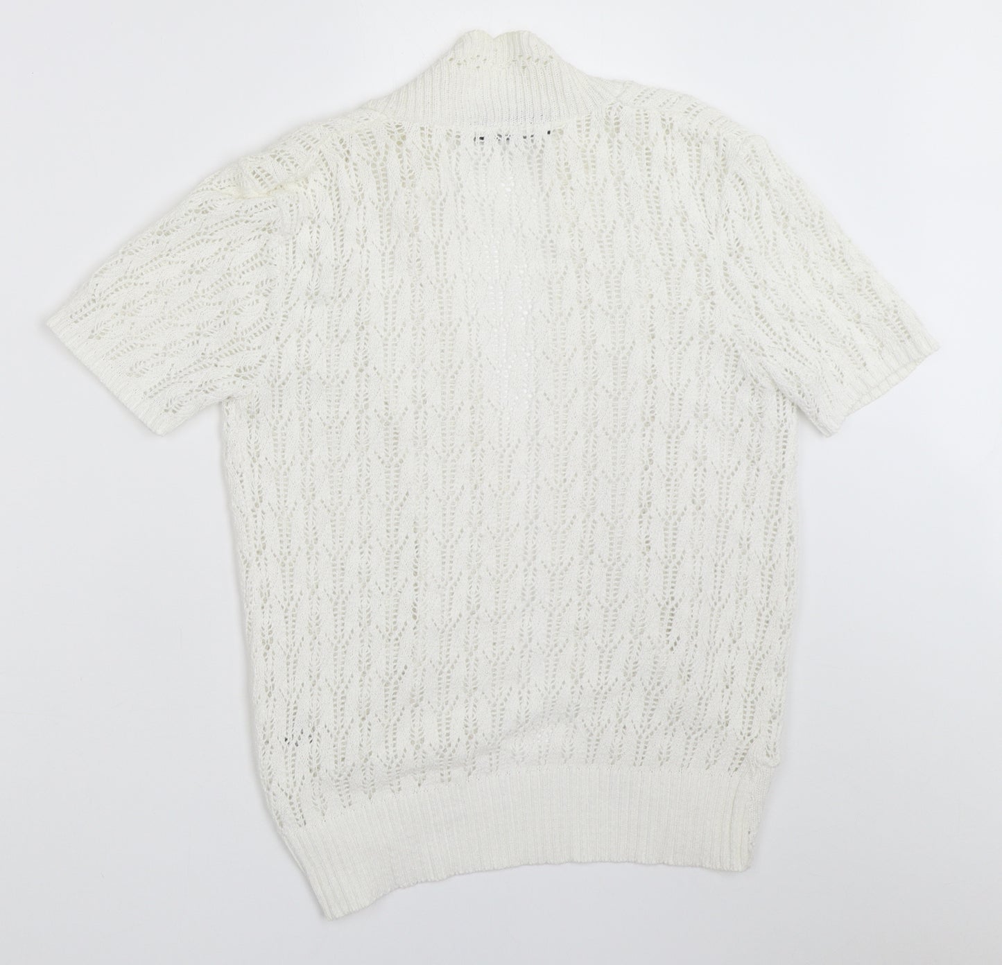 Pure Fashion Womens White   Cardigan Jumper Size S