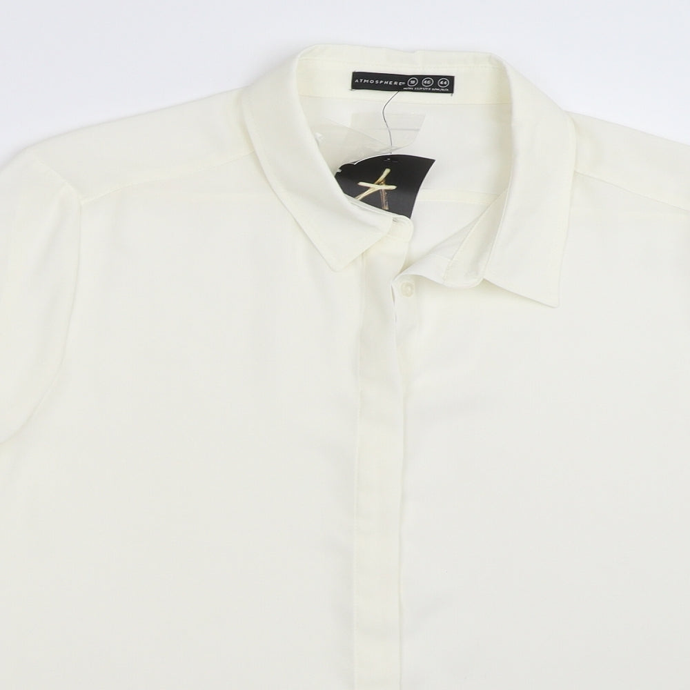 Atmosphere Womens White   Basic Button-Up Size 18