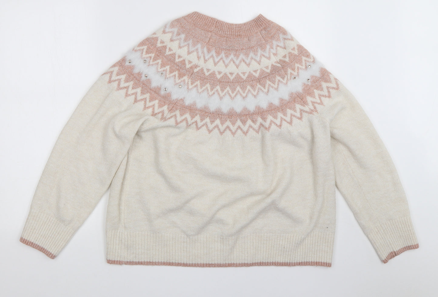 George Womens Ivory   Pullover Jumper Size L
