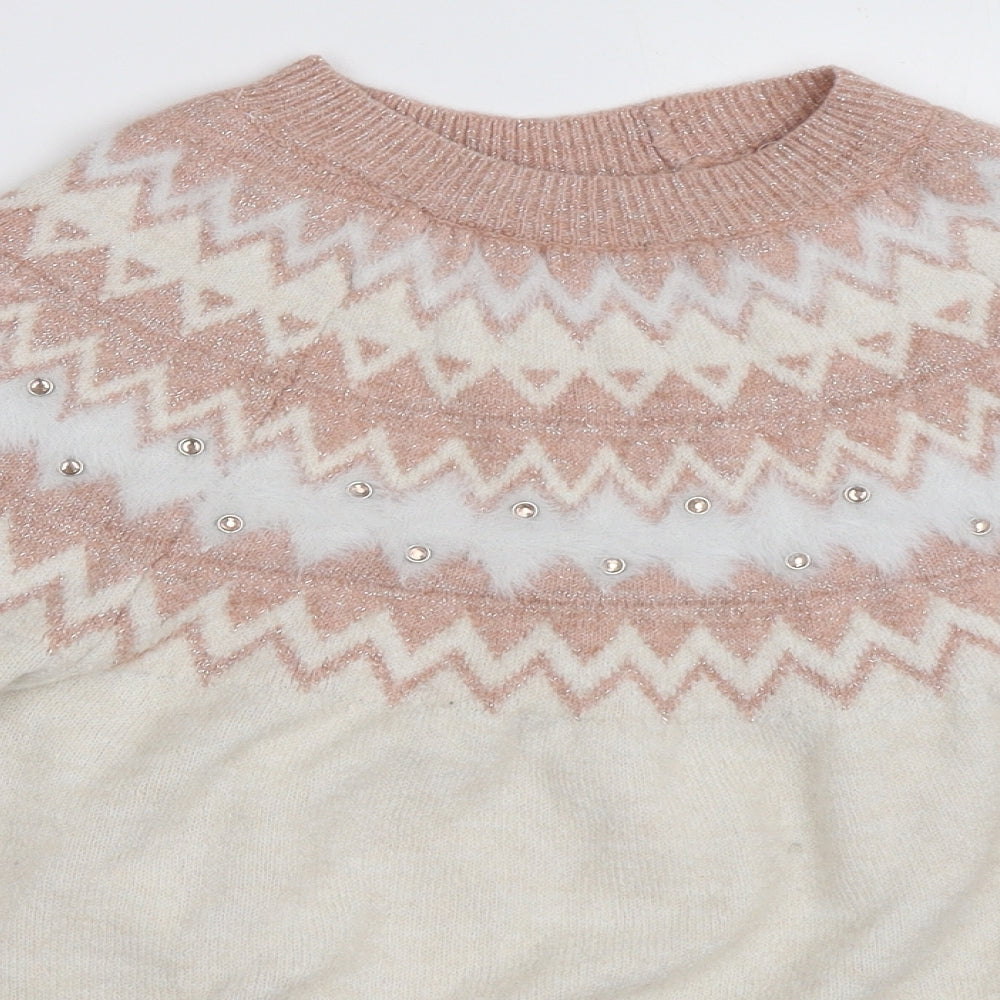 George Womens Ivory   Pullover Jumper Size L