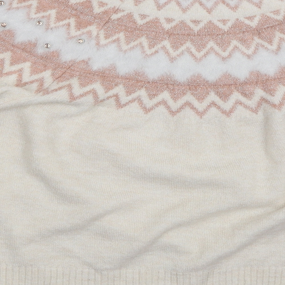 George Womens Ivory   Pullover Jumper Size L