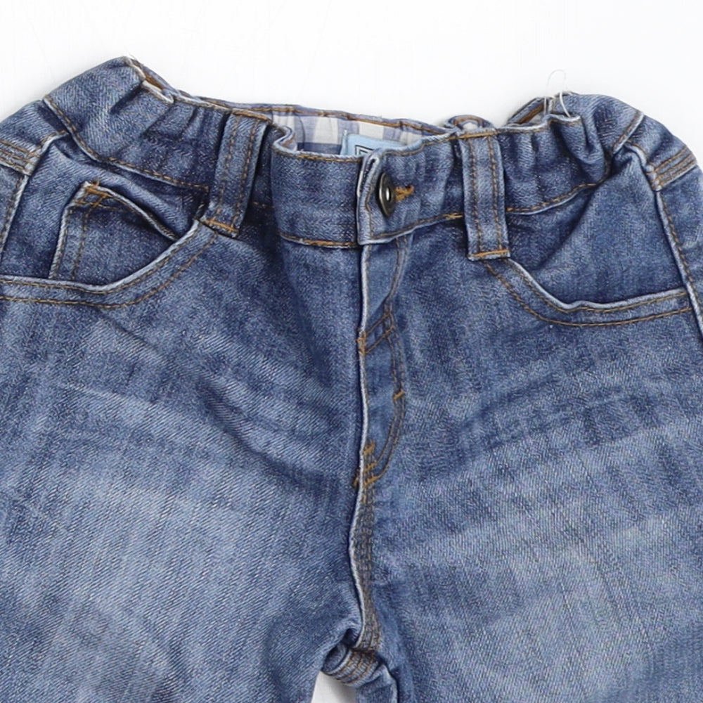 F&F Boys Blue  Denim Bermuda Shorts Size 4-5 Years