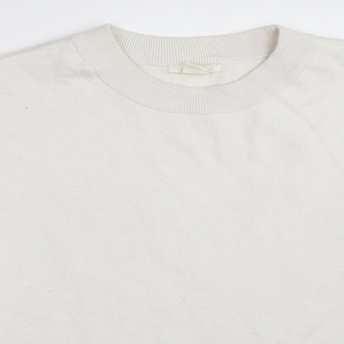 H&M Womens White   Pullover Jumper Size S