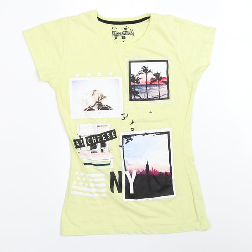 Atmosphere Womens Yellow   Basic T-Shirt Size 6