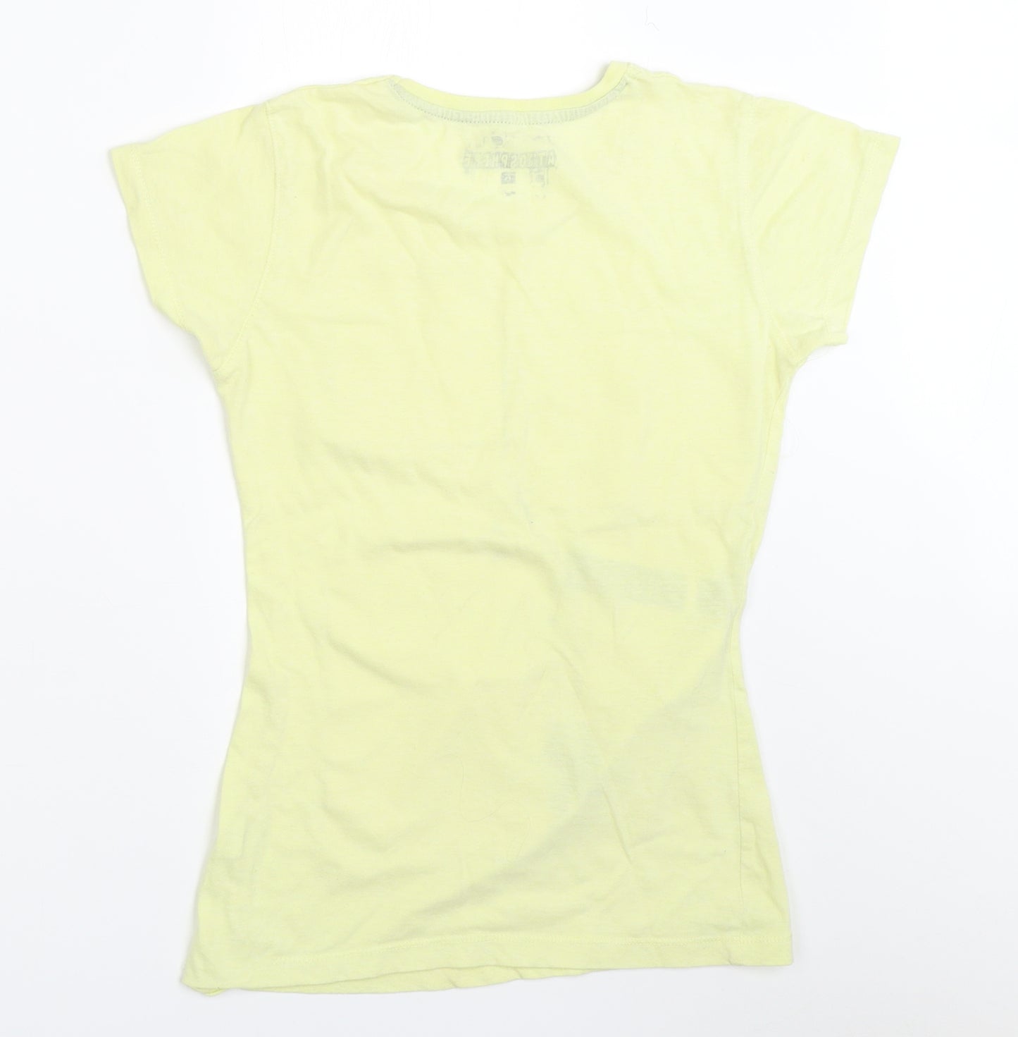 Atmosphere Womens Yellow   Basic T-Shirt Size 6