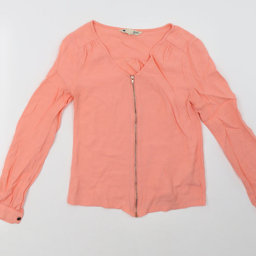 Yumi Womens Pink   Basic Blouse Size 8