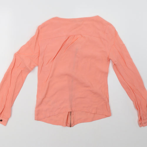 Yumi Womens Pink   Basic Blouse Size 8