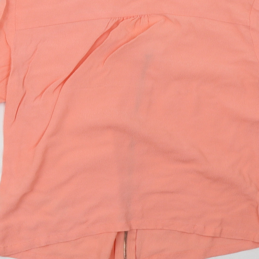 Yumi Womens Pink   Basic Blouse Size 8
