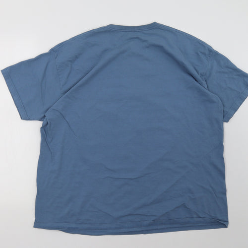 Preworn Mens Blue    T-Shirt Size 3XL  - Christmas