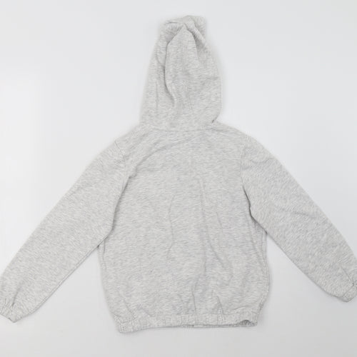 George Girls Grey   Full Zip Hoodie Size 8-9 Years