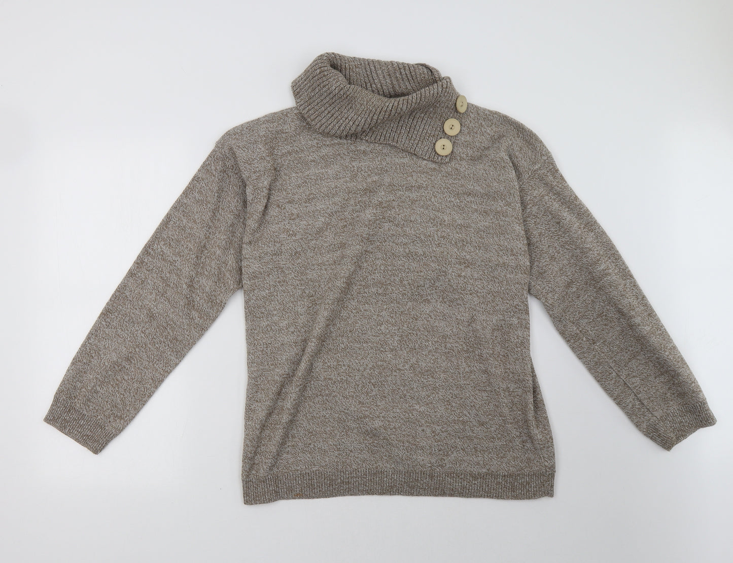 Preworn Womens Beige   Pullover Sweatshirt Size M