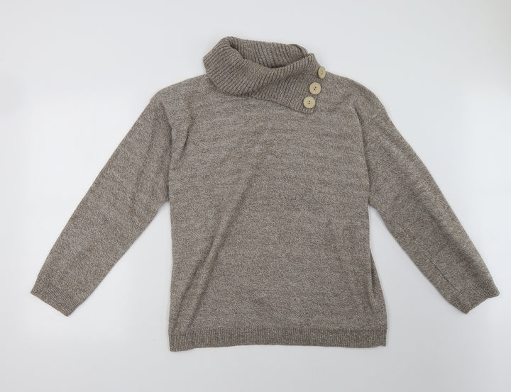 Preworn Womens Beige   Pullover Sweatshirt Size M