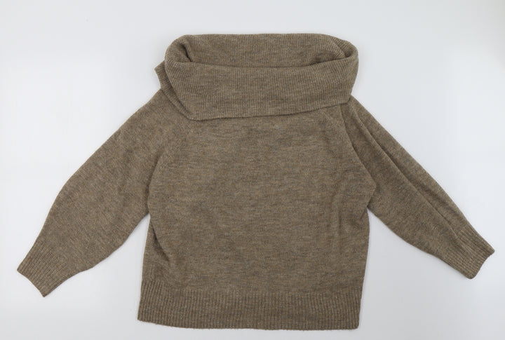 H&M Womens Beige   Pullover Sweatshirt Size S