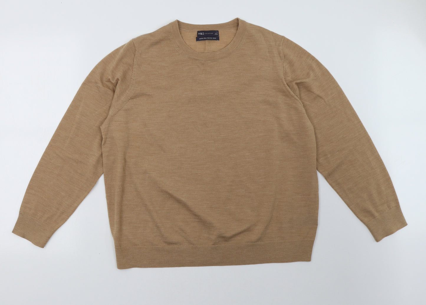 Marks and Spencer Womens Beige   Pullover Sweatshirt Size 20