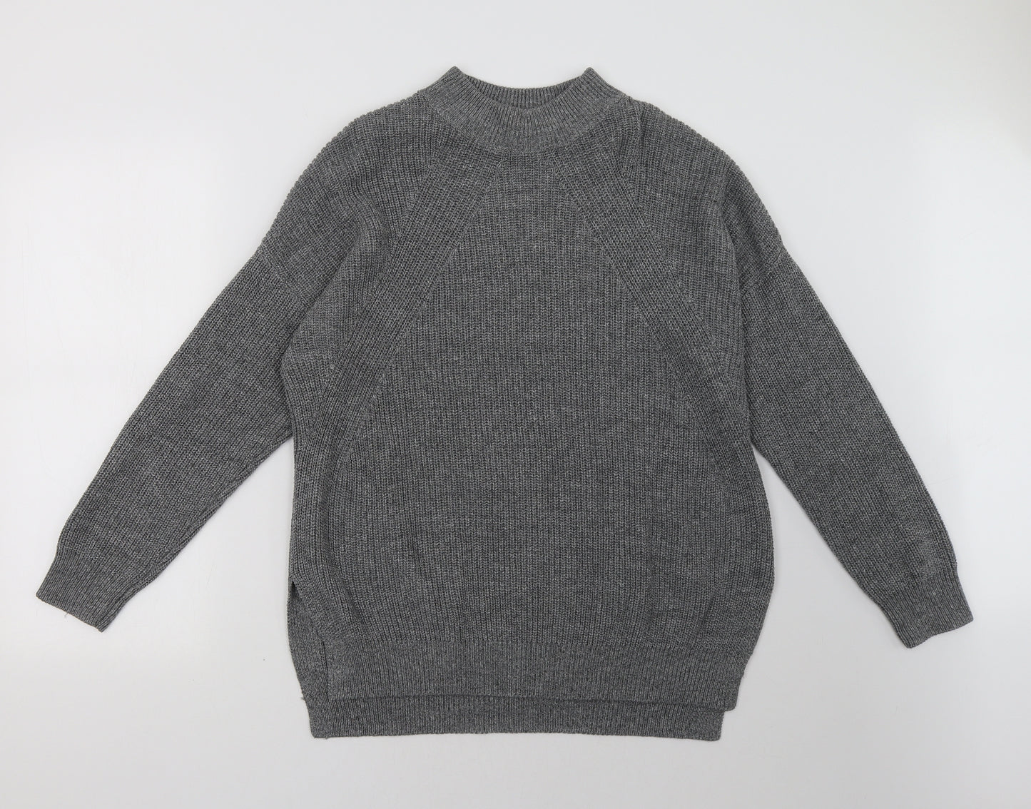 H&M Womens Grey   Pullover Sweatshirt Size L