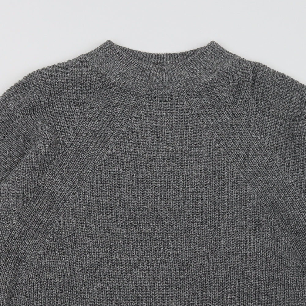 H&M Womens Grey   Pullover Sweatshirt Size L