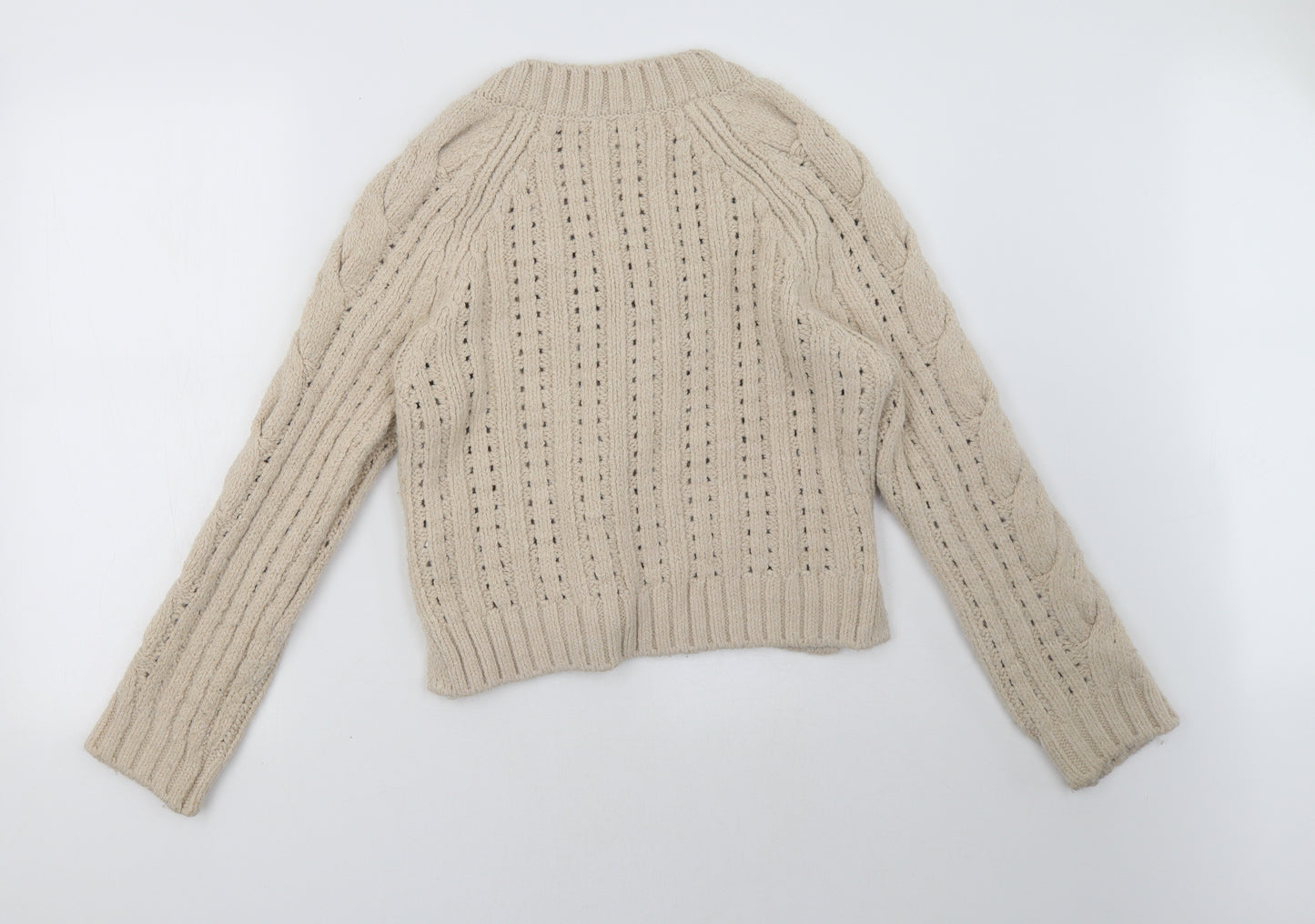 George Womens Beige   Pullover Sweatshirt Size S