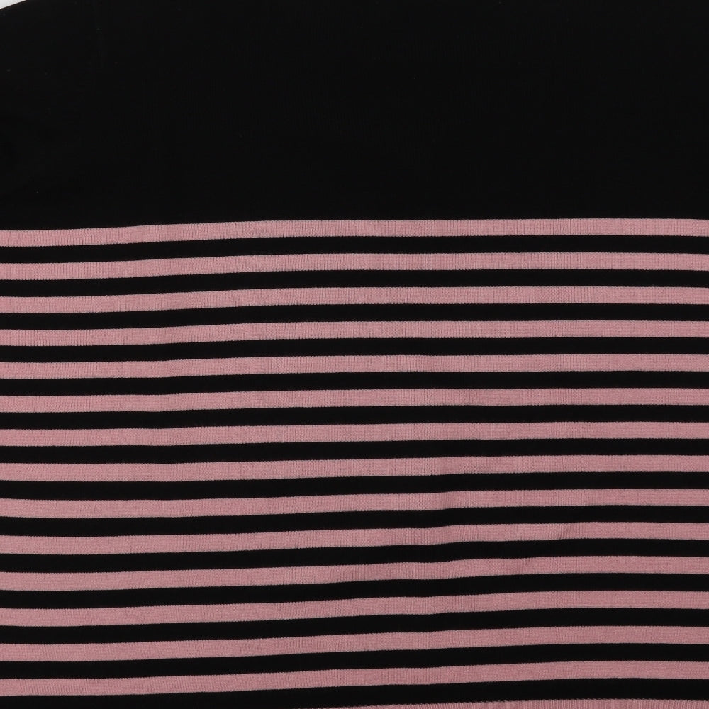 Marks and Spencer Womens Pink Striped  Pullover Sweatshirt Size 22