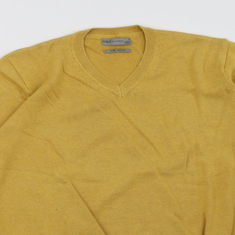 Marks and Spencer Womens Yellow   Pullover Sweatshirt Size M