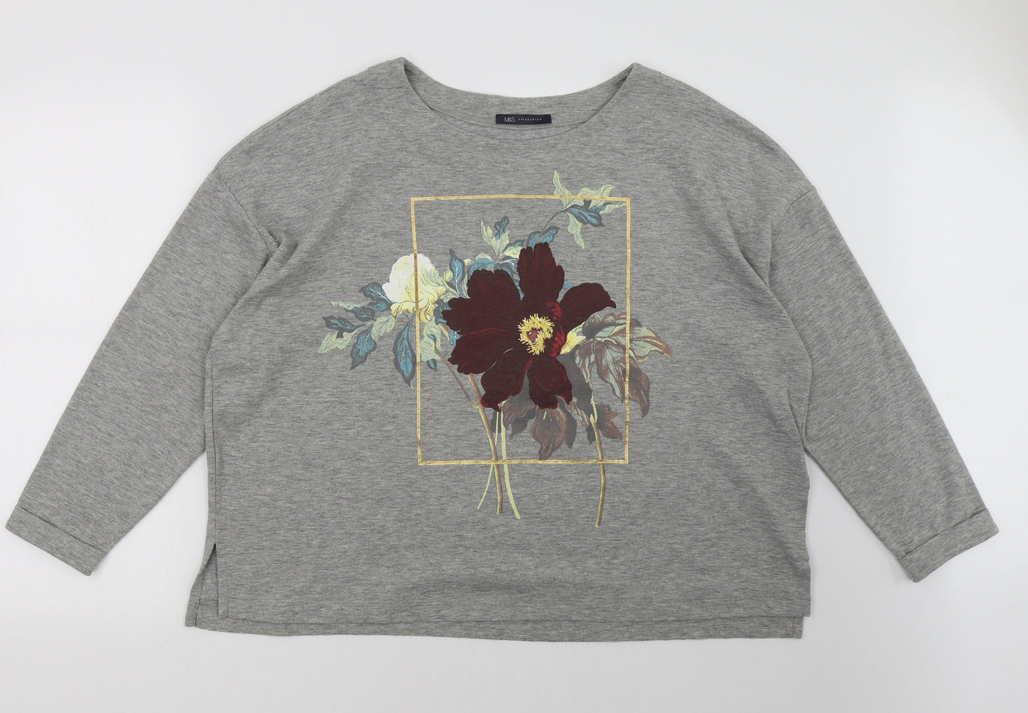 Marks and Spencer Womens Grey   Pullover Sweatshirt Size 20