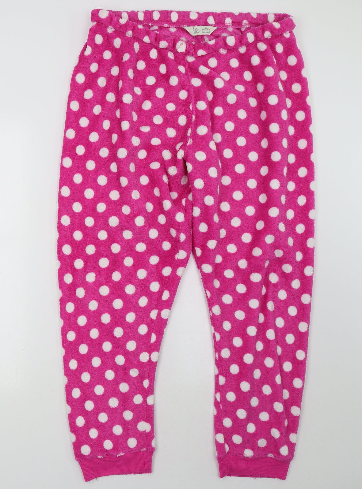 Primark Womens Pink Polka Dot   Pyjama Pants Size 20