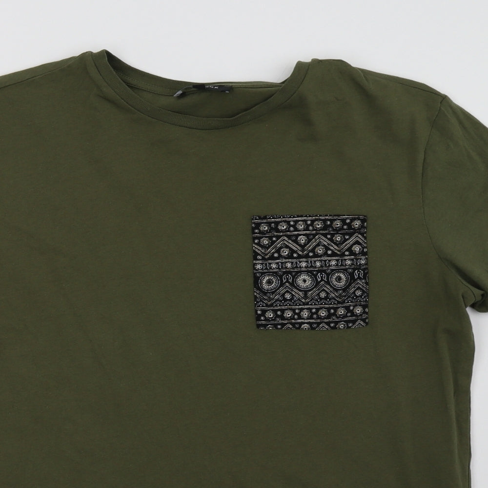 newlook Mens Green    T-Shirt Size S