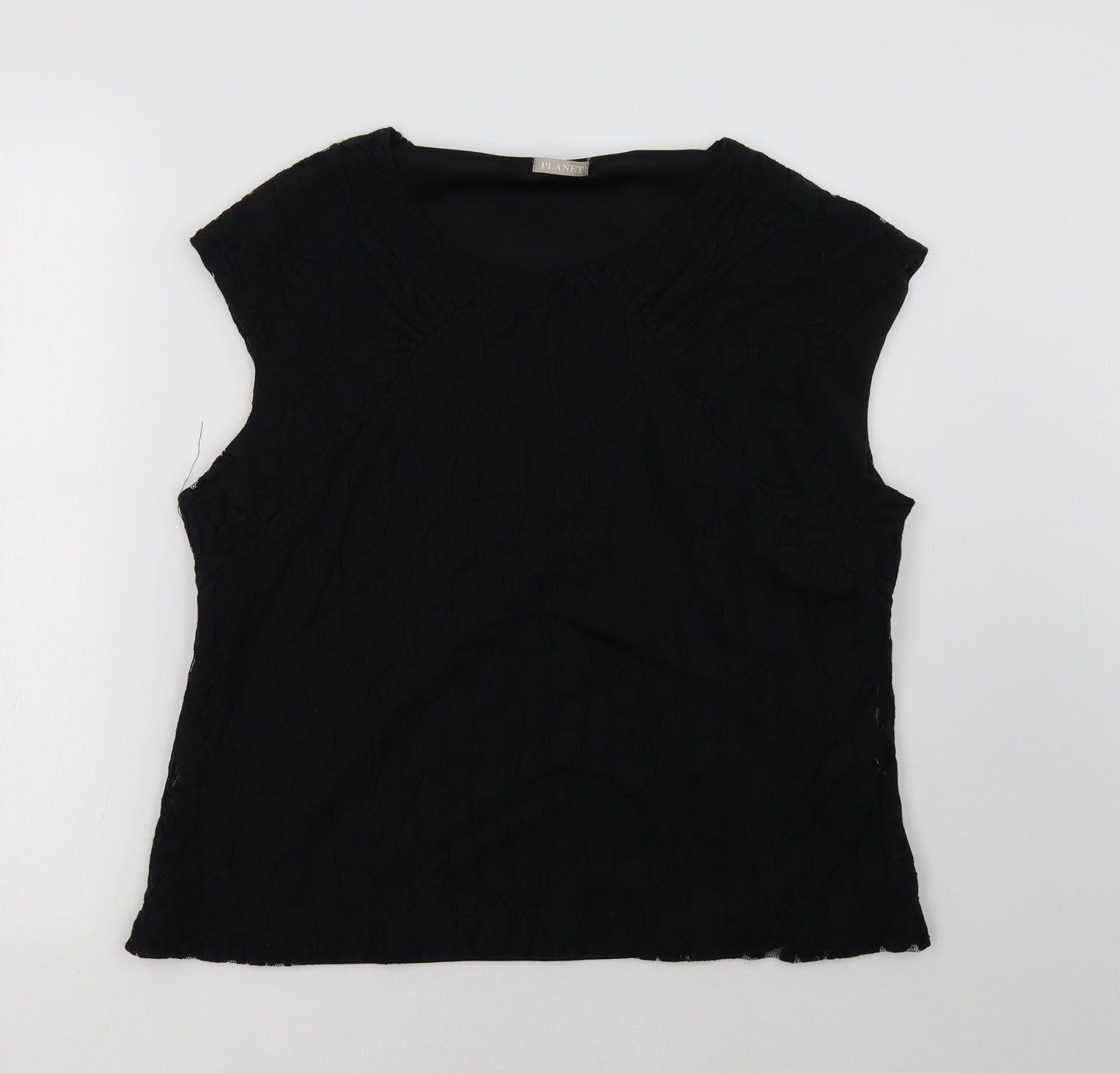 planet Womens Black   Basic Tank Size 18