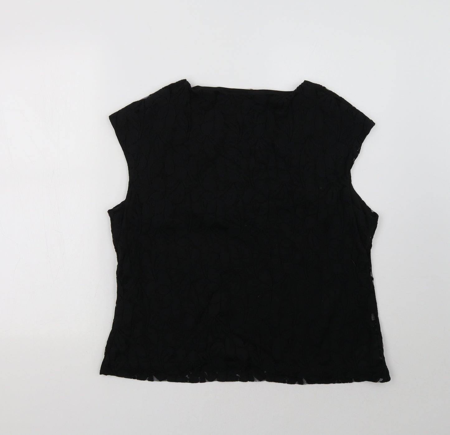 planet Womens Black   Basic Tank Size 18
