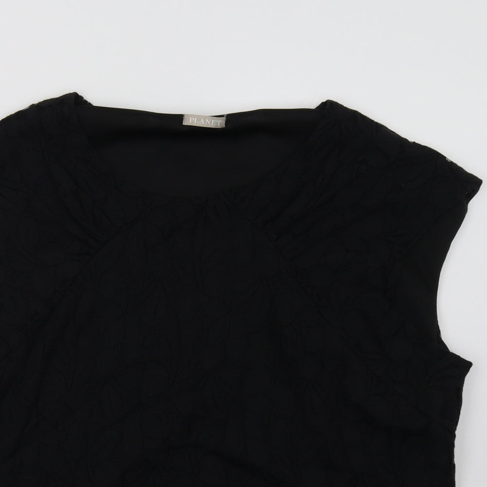 planet Womens Black   Basic Tank Size 18