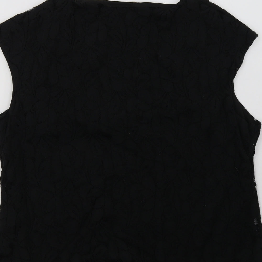 planet Womens Black   Basic Tank Size 18