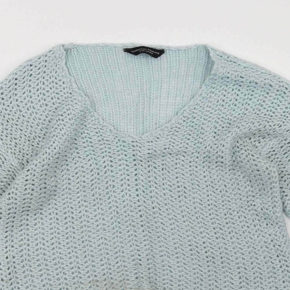 Dorothy Perkins Womens Blue   Pullover Sweatshirt Size 12
