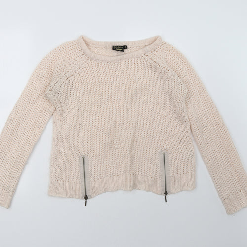 Golddigga Womens Pink   Pullover Sweatshirt Size 12