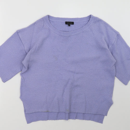 New Look Womens Purple   Pullover Sweatshirt Size 12