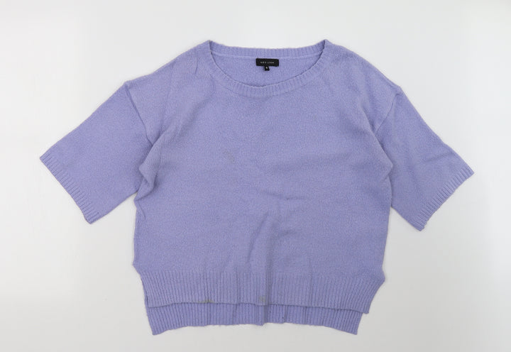 New Look Womens Purple   Pullover Sweatshirt Size 12