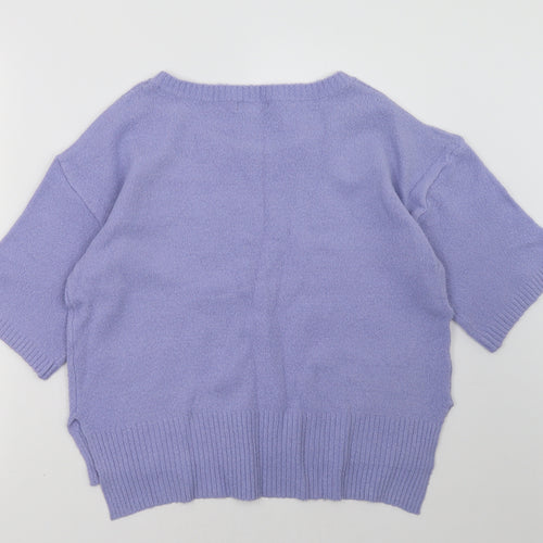 New Look Womens Purple   Pullover Sweatshirt Size 12