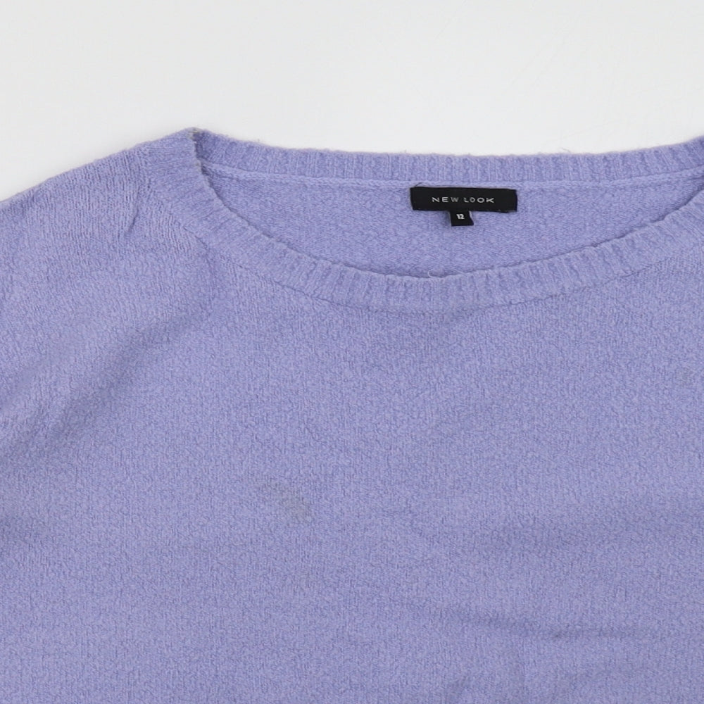 New Look Womens Purple   Pullover Sweatshirt Size 12