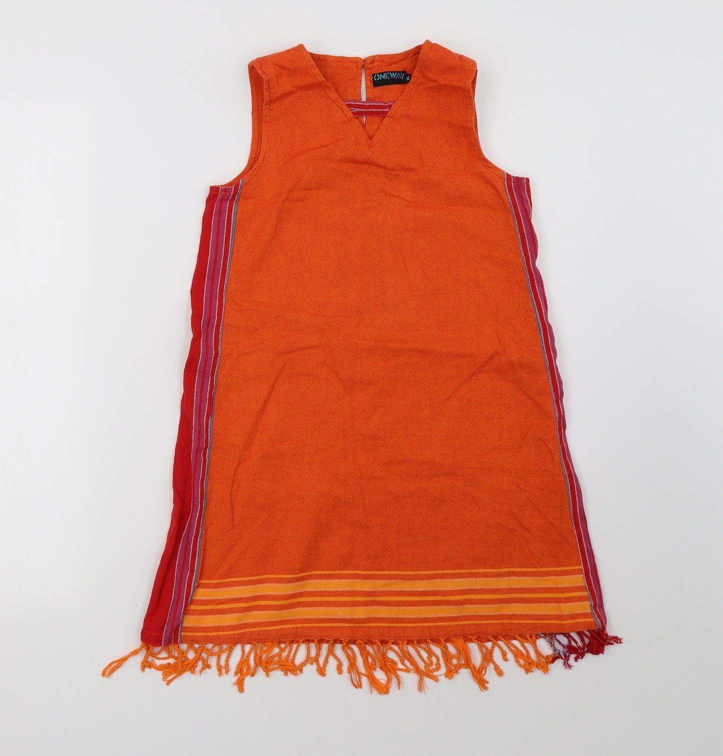 one way Womens Orange   Basic Tank Size XL