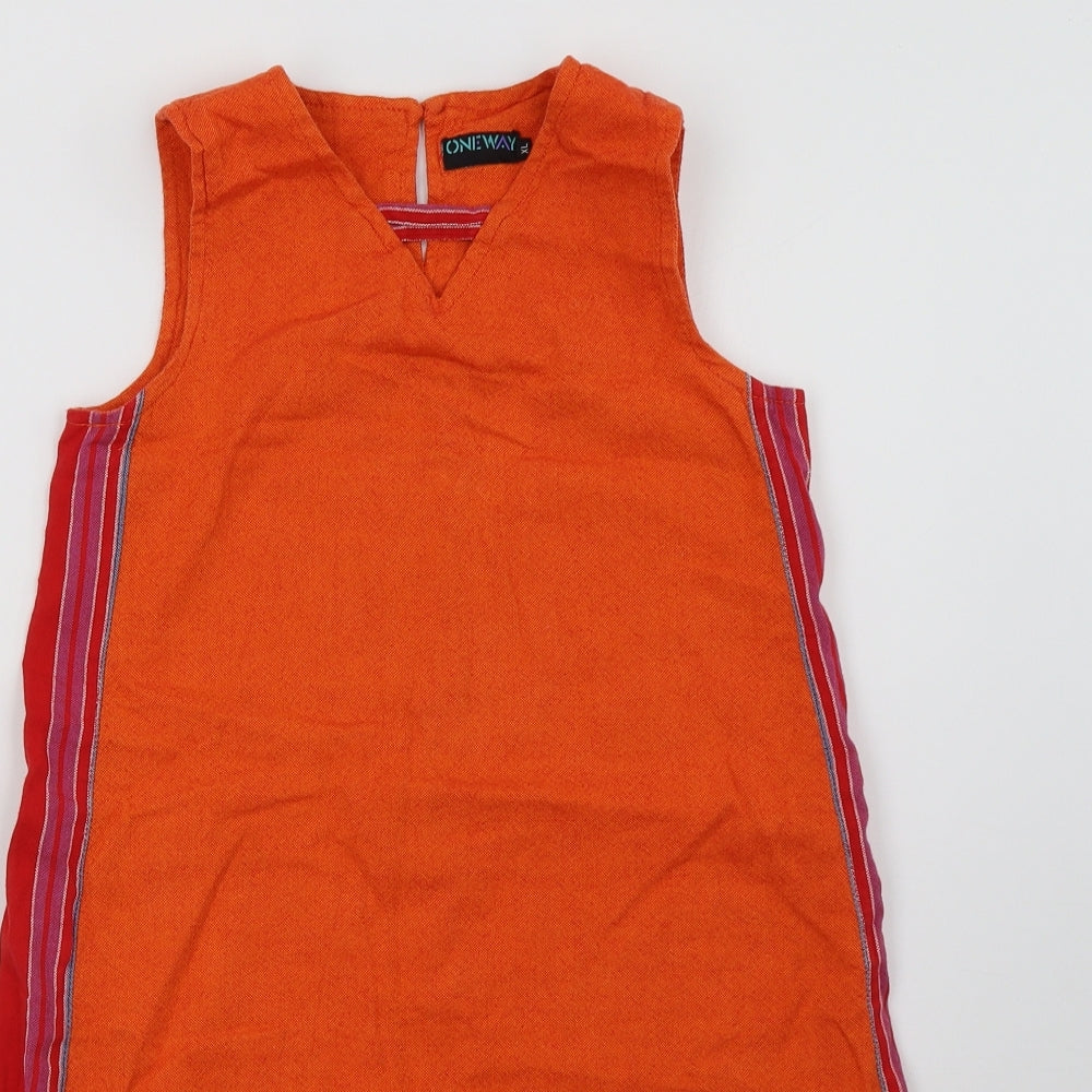 one way Womens Orange   Basic Tank Size XL